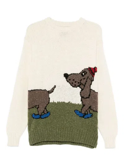 Howlin' Pull Up To The Bumper Dog Sweater In Neutral
