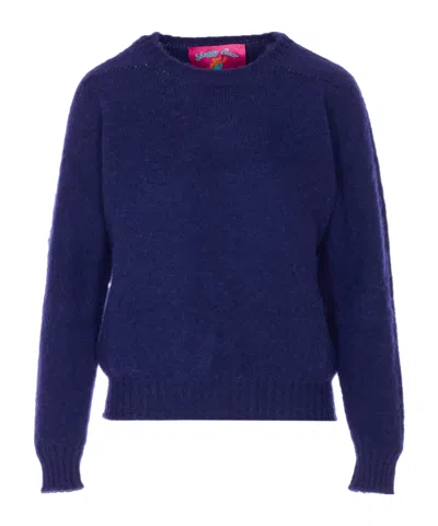 HOWLIN' HOWLIN' SHAGGY BEAR STRIPED KNITWEAR