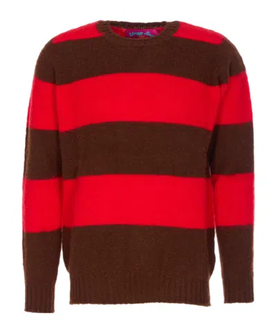 HOWLIN' HOWLIN' SHAGGY BEAR STRIPED SWEATER
