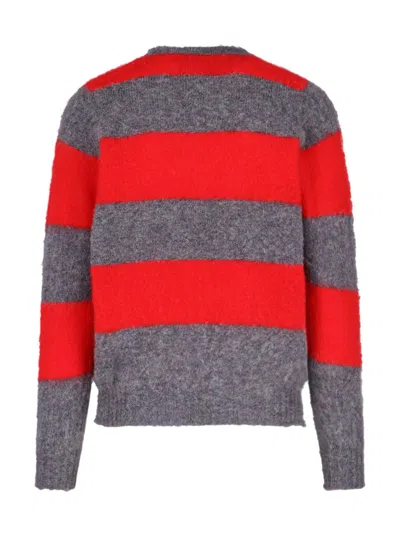 HOWLIN' SHAGGY BEAR STRIPED SWEATER