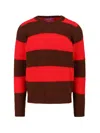 Howlin' Textured Knit Sweater With Classic Crew Neckline In Brown