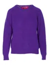 Howlin' Shaggy Bear Sweater In Purple
