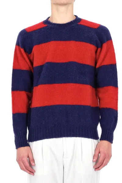 Howlin' Shaggy Bear Wool Crewneck Sweater In Red
