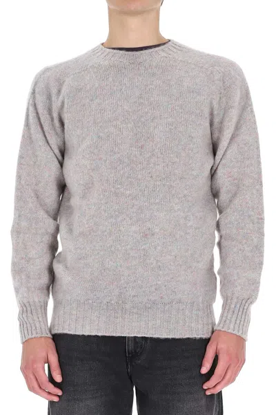 Howlin' Shetland Birth Of The Cool Wool Crewneck Sweater In Gray