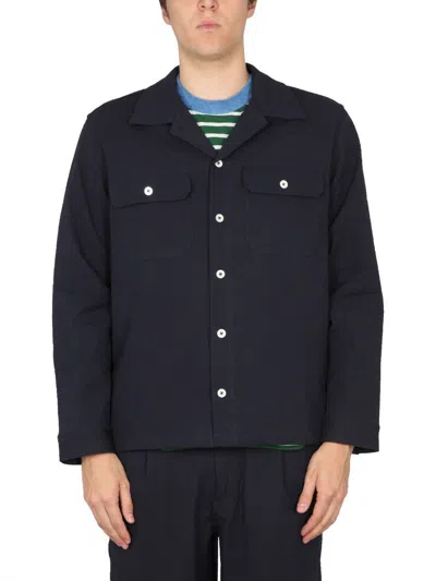 Howlin' Howlin Navy Blue Stretch Cotton Magic Work Shirt