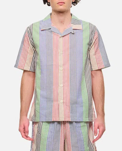 Howlin' Shortsleeve Cotton Shirt In Multicolor