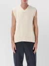Howlin' Sleeveless V-neck Knit Vest In Neutral
