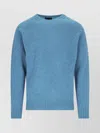 Howlin' Soft Textured Crewneck Sweater With Ribbed Cuffs In Blue