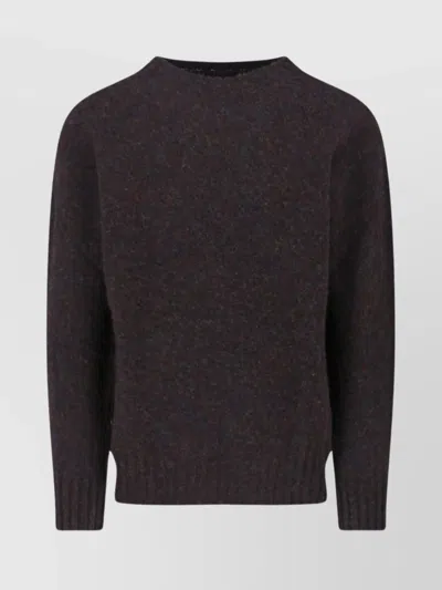 Howlin' Vibrant Multicolour Knit Sweater With Textured Finish In Brown