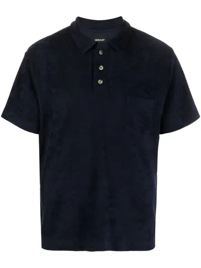 Howlin' Sponge Terry-cloth Polo Shirt In Black