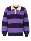Howlin' Striped Crewneck Sweater Long Sleeves In Multi