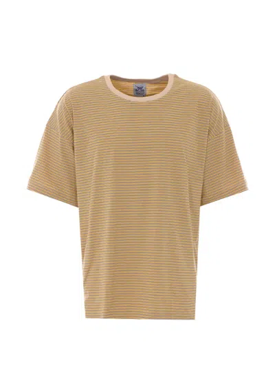 Howlin' Striped Cotton T-shirt In Brown