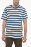 HOWLIN' STRIPED CREW-NECK T-SHIRT WITH RIB DETAIL