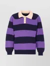 Howlin' Striped Crewneck Sweater Long Sleeves In Multi