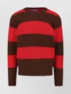 Howlin' Textured Knit Sweater With Classic Crew Neckline In Red