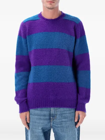 HOWLIN' STRIPED-PATTERN CREW-NECK SWEATER