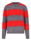 Howlin' Howlin Shaggy Bear Stripes Sweater In Grey