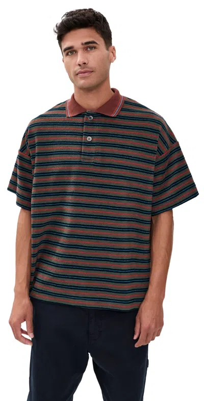 Howlin' Striped Terry Space Polo Astro Mind