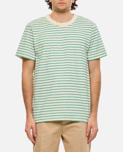 Howlin' Stripes Cotton T-shirt In Green