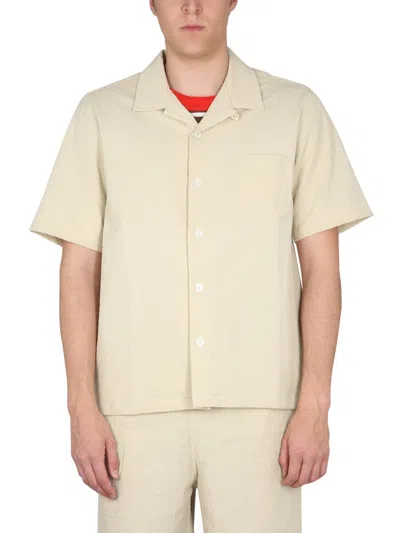 Howlin' Howlin Stylish Bowling Neck Cocktail Shirt For Men In Neutral