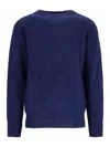 Howlin' Boxy Space Knit Crewneck Sweater Storm In Blue
