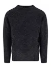 Howlin' Soft Texture Crew Neck Long Sleeve Sweater In Black