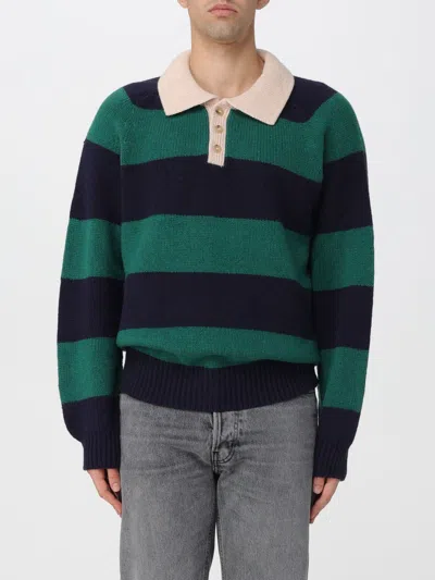 Howlin' Absolute Striped Polo Knitwear In Green