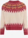 Howlin' Howlin Wool Sweater With Jacquard Pattern In Multi