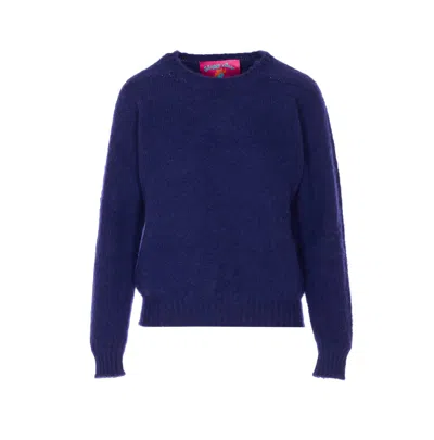 Howlin' Shaggy Bear Sweater In Blue