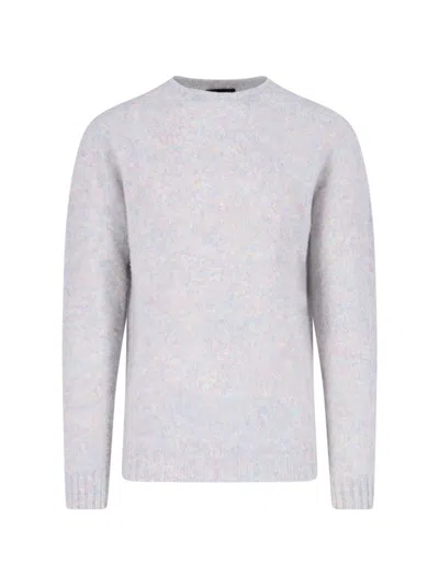 Howlin' Soft Texture Crew Neck Long Sleeve Sweater In Gray