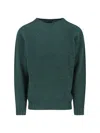 Howlin' Classic Knit Sweater With Ribbed Details In Rich Green In Green