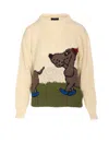 Howlin' Bumper Trouble Crew-neck Sweater In Neutral
