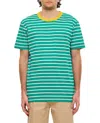 Howlin' Striped-print Crew-neck T-shirt In Blue