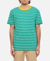 Howlin' Striped-print Crew-neck T-shirt In Green