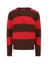 Howlin' Textured Knit Sweater With Classic Crew Neckline In Red