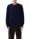 Howlin' Boxy Space Knit Crewneck Sweater Storm In Blue