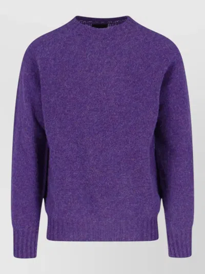 Howlin' Wool Crewneck Jumper In Purple