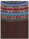 Howlin' Howlin Wool Sweater With Jacquard Pattern In Brown