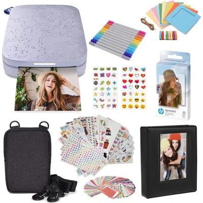 Hp Sprocket Portable 2x3" Instant Photo Printer & Accesories Starter Bundle In Multi