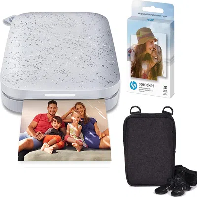 Hp Sprocket Portable 2x3" Instant Photo Printer And Zink Paper Bundle In Multi