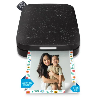 Hp Sprocket Portable 2x3" Instant Photo Printer, Prints From Ios Or Android Devices In Black