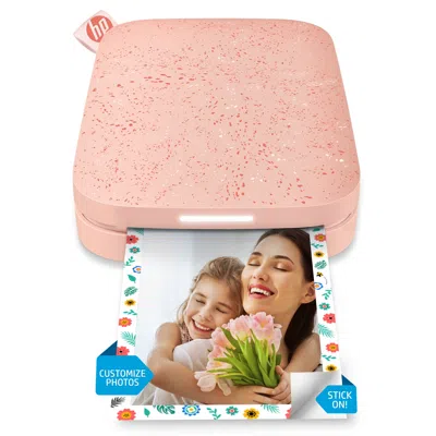 Hp Sprocket Portable 2x3" Instant Photo Printer, Prints From Ios Or Android Devices In Pink