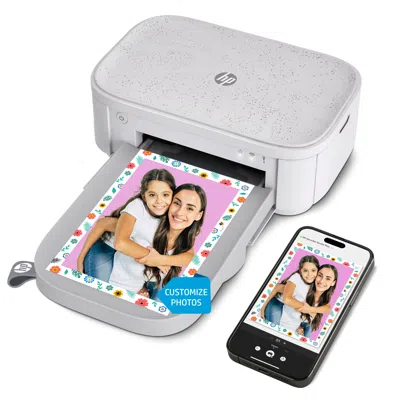 Hp Sprocket Studio Plus 4x6" Instant Photo Printer - Wirelessly Prints From Ios & Android Device In White