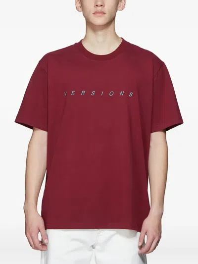 Hpnx Text-print T-shirt In Red