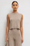 Leset Zoe Sleeveless Crew In Cane