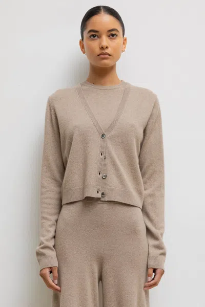 Leset Zoe V Neck Cardigan In Cane