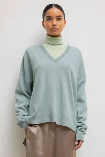 Leset Zoe V Neck In Seafoam