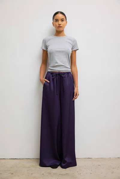 Leset Barb Baggy Pant In Deep Purple