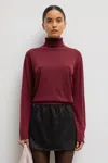 Leset James Turtleneck Sweater In Winter Red