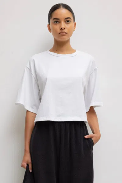 Leset White Margo Boxy T-shirt
